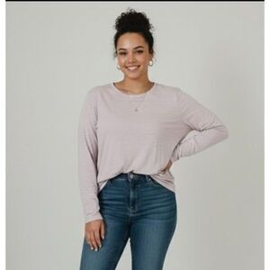 Old Navy Light Purple Pink Cotton Long Sleeve Size XXL